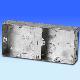 Dual Steel Galvanized Box with 35 mm depth, 2122