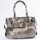 Belt detail snake slouch bag