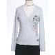 Printed Knitted T-shirt with printing and studs