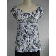 Ladies' Print Blouse with Lace