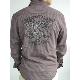 Men's Woven shirt with print and embriodery