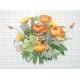 SILK CRINDLE POPPY BUSH X 15, Y14/FG1147-3