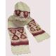 Hand Crochet Scarf + Cap, EQS26-078+EQS26-079