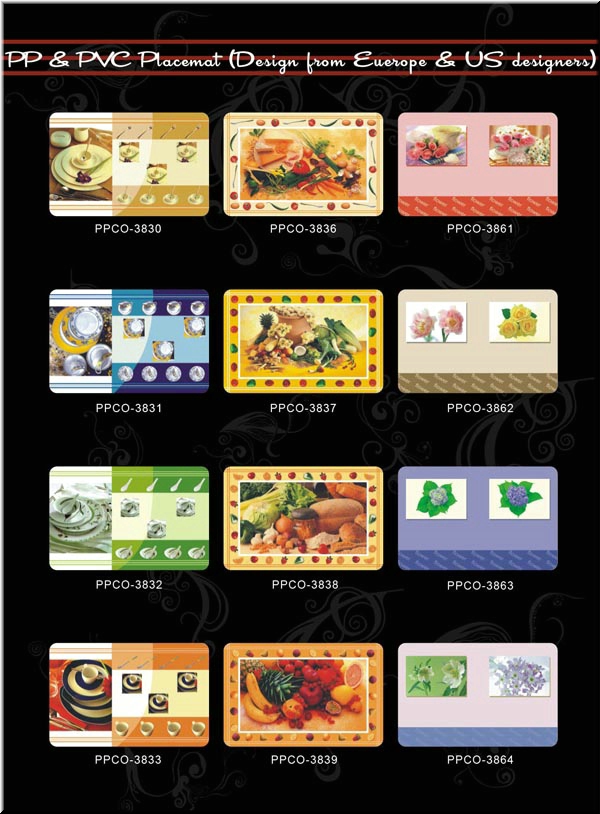 PP PRINTED PLACEMAT