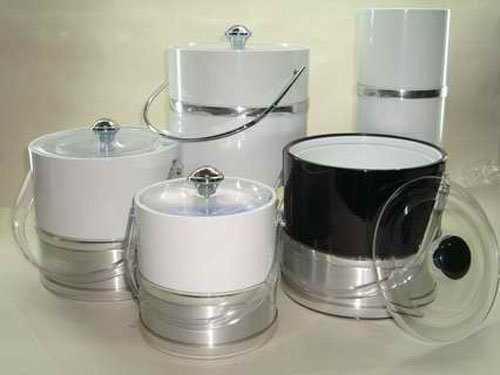 SILVER & BLACK/WHITE MIX ROUND