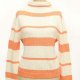 Stripe Pullover with Zipper