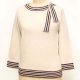 Pullover with Scarf Trim