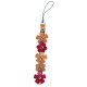 Flower Leather Phone Strap