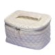 Checked Sewing Cosmetic Bag (pearl white - L)
