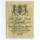 Printed label in cotton twill with vintage effect