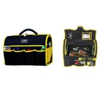11 Pocket - 17 inches Width Tool Tote with Plastic Tray