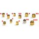 1-part Brass Adaptors (Female/Male)