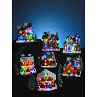 Battery operated Paper House Scene Decoration