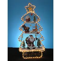 Christmas Scene Tree Metal Stand