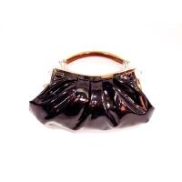 Black metal frame handbag