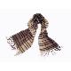 Black grey cashmere scarf, 515983A-1109403