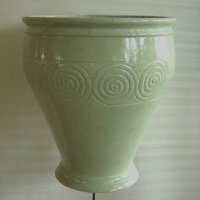22 inches Vase Spiral Cement Enamel