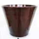 12 inches Straight Round Speckled Burgundy Glazed, #StRnd7