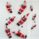 Set of 3 Climbing up Santa Claus