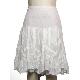 Crochet Ribbon Trimmed Prairie Skirt, S087
