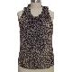 Sleeveless Leopard Print Blouse, 1--0250