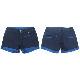 Lades Denim Shorts, RD-1097