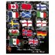 Soft PVC Keychains in Flag Designs, SPR-141~SPR -154
