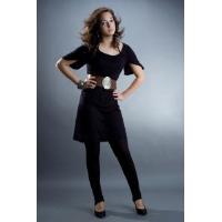 Kimono Sleeve Dress w/ Rib Tight Pant