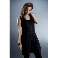 Crew Neck with Silk fabric Dress