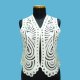 LADIES' 100% RAYON WOVEN BATTENBURG LACE VEST, OST1018
