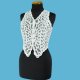 LADIES' 100% RAYON WOVEN BATTENBURG LACE TOP., OST1028

