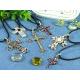 Necklace, CROSS PENDANT - CHOKER