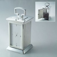 Silver-plated Carriage Clock - Single Timer