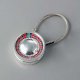 Silver-plated Roulette Game Keychain, 1674KC