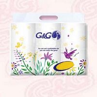 G & G Tissue Bathroom Tissues With Pressed Vestige(2 Layers/pc)