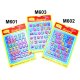Magnetic Letters & Numbers, M601 
M602 
M603