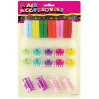 26 pcs Hair Accessories in Blister Card Set