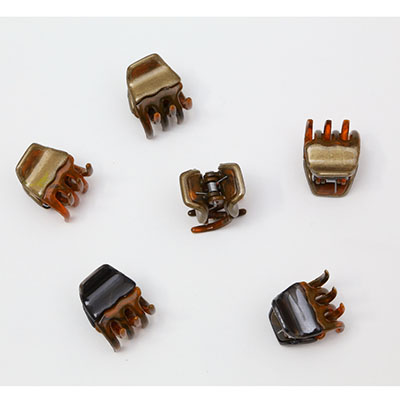 2 coloured Mini Claw Clip