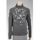 High neck long sleeve pullover, MU-12618