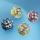 Real Glass with Stone Shank buttons (Handwork), YTGB809, Col#8440, 8438, 1213, 1216