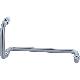 Stainless Steel Pull Handle Bathroom Bar Dia19x150x470mm 2usd/pair