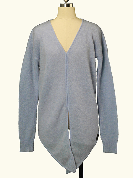 S/S 18 Lastest Popular Sweet Ladies Viscose / Polyester Cowl Neck 7 G Pointelle Sweater