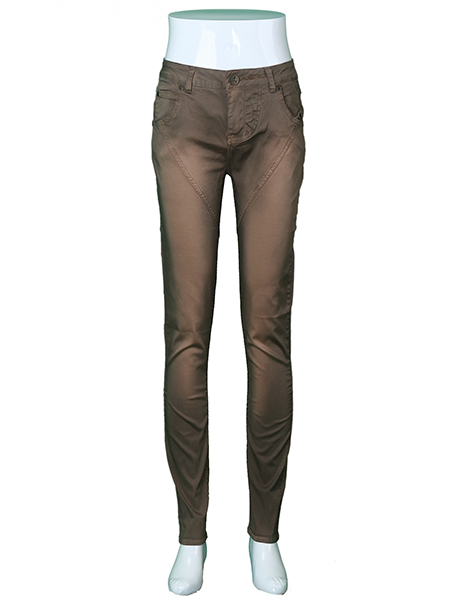 Summer Hot Sale Costume And Dance Ladies Linen Cotton Stretch Tinting Denim Jeans