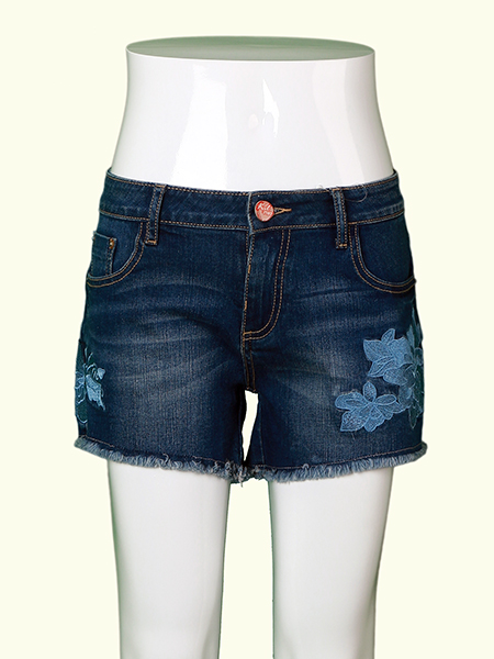 S/S 18 Hot Sale Boutique Marriage Ladies' Spandex Denim Shorts