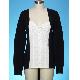 Ladies Knit and Woven Mixed Sweater