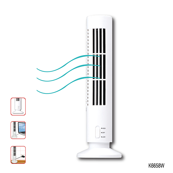 USB TOWER FAN (WHITE)