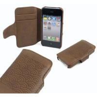 iPhone 4/ 4S PU book case brown