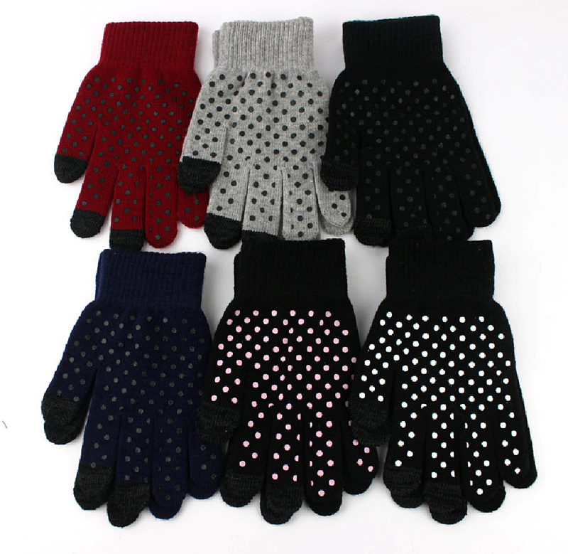 Dot Print Touch Gloves