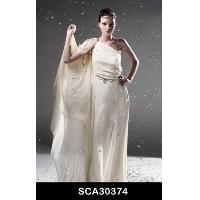 Evening Dress with diamante chain & buckle