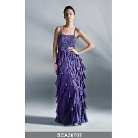 Evening Dress With Ruffles
